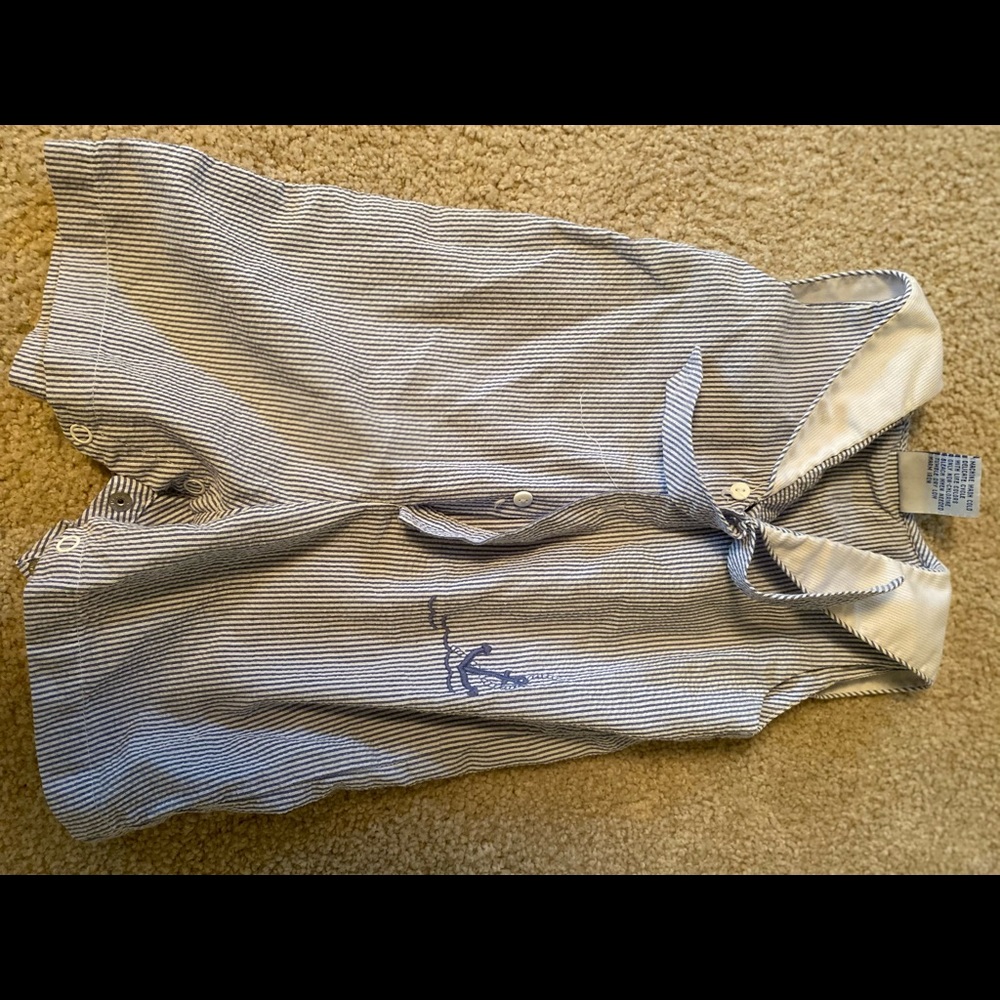 EUC baby blue smocked Jon Jon